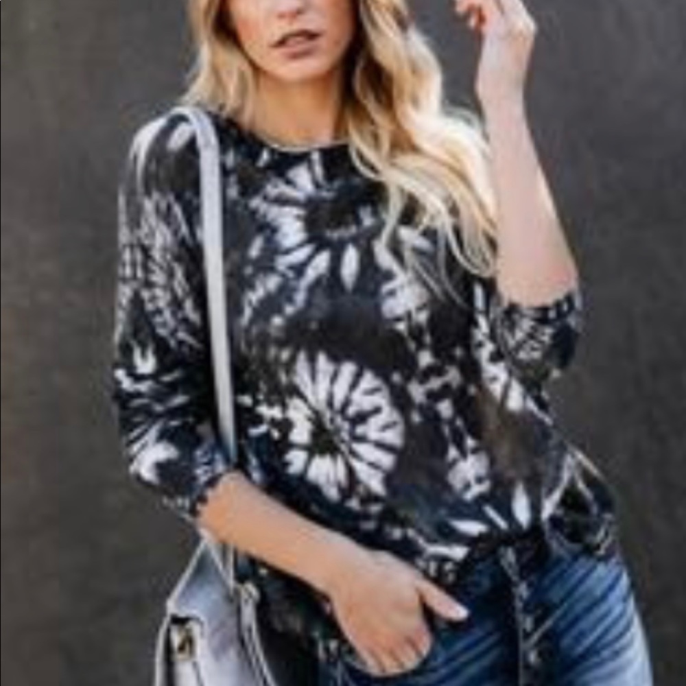 Vici Tie Dye Lightweight Knit Top